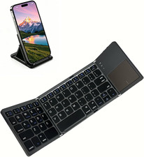 Foldable Keyboard with Touchpad for Phone and Tablet, Ultra Slim Compact picture