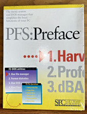 Vintage SPC Software Publishing PFS:Preface - menu system and DOS manager picture