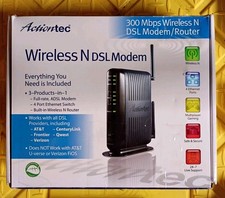 Actiontec GT784WN Wireless N DSL Modem Router 300 Mbps 4-Port Switch - Brand New picture