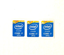 3Pcs Intel Inside Core i7 vPro Sticker Label Decal 15mm x 21mm picture