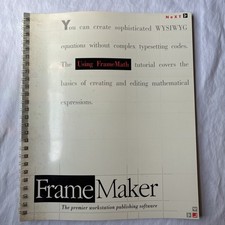RARE VINTAGE NeXT Workstation FrameMaker “Using Frame Math” Manual picture