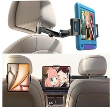 Car Headrest Tablet Holder - [3 in 1 Extension Arm] For Backseat  (4.7-11.9) picture