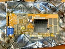 RARE NEW VINTAGE ASUS AGP-V7100(T) NVIDIA GEFORCE2  AGP 32 MB VGA CARD MXB39 picture