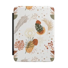 Boho Botanical Pattern Kindle Case | Abstract Leaves, Feathers | Unique Design picture