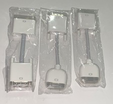 Lot Of 3 Genuine OEM Apple/Mac 603-8525 (2) & 603-8471 (1) Adapter Cable picture