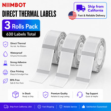 3PK NIIMBOT Thermal Label Maker Clear Tape 14x30mm (0.55