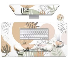 4in1 Large Mouse Pad, Keyboard Wrist Rest Pad & Wrist Support Mousepad Set, E... picture