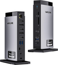 New - WAVLINK Docking Station 3 Monitors with Triple 4K@60Hz, Displaylink Dock picture