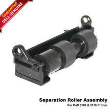 Lot x 2 New Dell 5100CN 5110CN Separation Roller Black N7591 0N7591 picture