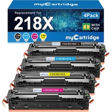 Toner Cartridges 218X 4 Pack HP LaserJet Pro MFP 3301fdw Black Cyan Yellow 218A picture