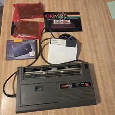 Vintage Okimate 10 Printer + Book + Disk + Ribbon - Powers On Untested picture