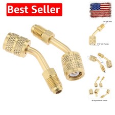 R410a Adapter 5/16 Female, 1/4 Male SAE Swivel Adapter Fits for Mini Split Sy... picture