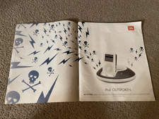 Vintage 2005 APPLE iPOD OUTSPOKEN SOUND SYSTEM Poster Print Ad WHITE picture