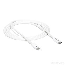 StarTech.com 6.6ft (2m) Passive Thunderbolt 3 Cable, 20Gbps, 100W PD, 4K Video, picture