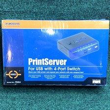 Cisco Linksys ~ PrintServer For USB With 4-Port Switch PSUS4 ~ New & Sealed picture