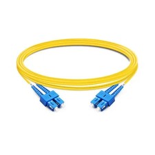 [2pcs] 1M‑10M SC UPC to SC UPC Duplex OS2 LSZH Single Mode Fiber Patch Cord FTTH picture