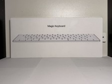 Apple Magic Keyboard A2450 White Wireless Lightning with Box And Manual picture