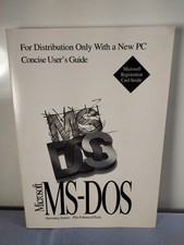 Microsoft MS-DOS 6.21 Concise User's Guide No Disk Diskette picture