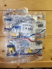 Lot of 5 AMP Netconnect 406372-8 Cat5e RJ45 Keystone Jacks Yellow New Seale picture
