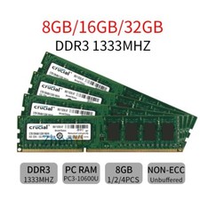 Crucial 32GB 16GB 8GB DDR3 1333Mhz PC3-10600U 240Pin Intel Desktop Memory Lot AB picture