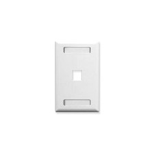 ICC IC107S01WH Faceplate 1-Gang White ABS Plastic picture