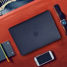 Frosted Matte Black Hardshell Case Protective Cover For MacBook Air 13.3'' A1932 picture
