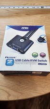 ATEN CS22U 2-Port USB VGA KVM Switch w/ Remote Switch Open Box Complete picture