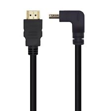 AISENS A120-0456 HDMI Cable V2.0 Premium Angled High Speed/HEC 4K@60Hz 18Gbps, A picture
