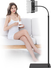 Soporte De Piso Para Teléfono Con Tableta Y Cuello De Cisne Ajustable En Altura picture