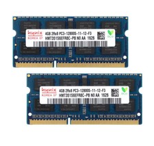 Hynix 2x 4GB Kits 2RX8 DDR3 1600MHz PC3-12800S 1.5V Laptop Memory RAM SODIMM #Ne picture