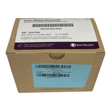 Entrust Datacard 525100-002-S254 Color Ribbon Kit YMCKT 650 Panel Sets Open Box picture