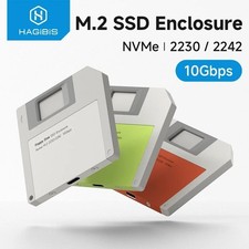 Floppy Disk M.2 NVMe SSD Enclosure 2230 2242 USB 3.2 10Gbps External Case picture