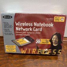 NIB Belkin Wireless CardBus Network Card F5D7010 802.11b 2.4GHz 54g  picture