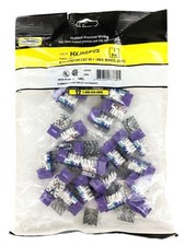 Hubbell HXJ5EP25 Xcelerator Cat5e RJ45 Jack, Purple, 25-Pack picture