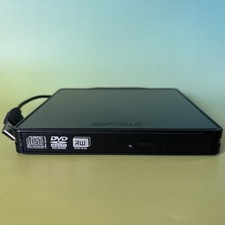 Buffalo External Slim Drive CD/DVD-RW, DVSM-PC58U2V Burner w/attached USB picture