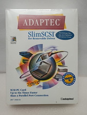 Adaptec SlimSCSI 1450A PCMCIA Fast SCSI Adapter PC Card + High-Densty HD50 Cable picture