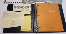 Vintage Manframe Computer: IBM System/370 Operations Manual, Cards, 8 inch Disks picture
