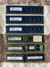Lot 8 Pcs Ram Sticks DDR3 Various Brands & Storage Capacity Tested & Working picture