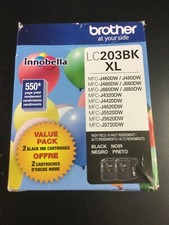 Brother XL Black High Yield Ink Cartridge Twin Pack LC2032PKS  1704 picture