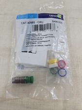 Leviton 40985-CRU Universal Compression RCA Connector Series 6 Quad picture