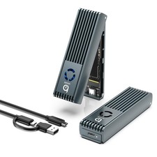 NVMe Enclosure with Cooling Fan, Tool-Free Installation,Full Aluminum Alloy, ... picture