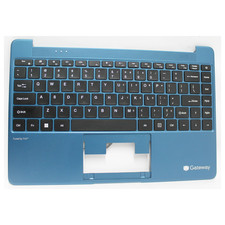 GWTN141-3BL-PALMREST-NTP Gateway Palmrest Top Cover Blue w/KB NoTouchpad GRADE A picture
