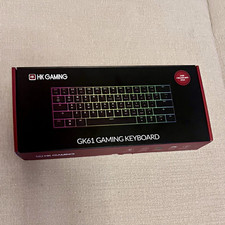 HK GAMING GK61 USB Illuminated Gaming Keyboard, Black English QWERTY picture