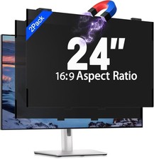 2 Pack 24 Inch Magnetic Computer Privacy Screen Filter for Monitor 16:9 Ratio picture