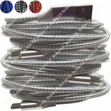 3Ft 6/10Ft Bulk Braided For Apple iPhone 11 XS iPad USB Charger Data Cable Cord picture