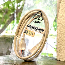 LOT of 16 CAT5 Ethernet Patch Cable RJ-45 Internet Cord White 2 Ft DP/N 7V4KX picture