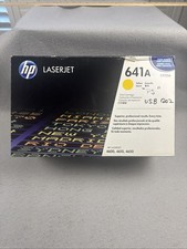 HP 641A C9722A Yellow LaserJet Toner Cartridge 8000 Page Yield New SEALED OEM picture