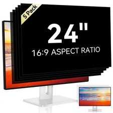 Mamol [5-Pack] 24 Inch 16:9 Computer Privacy Screen Filter for Monitor - Privacy picture