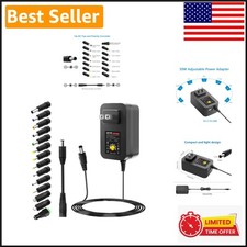 30W Adjustable Universal Power Supply with USB Port & 14 Tips for Versatile Use picture