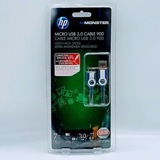 HP Monster Micro USB 3.0 Cable 900 7ft Package of 2. New. picture